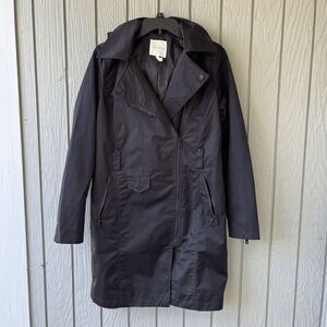 Avec Les Filles Anthropologie Trench Coat S Hooded Water Resistant NWOT